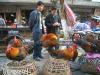 Roosters at market