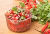 Salsa with cilantro