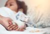Sick child in hospital