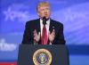 Donald Trump at podium