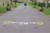 Two meters social distance