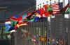 United Nations flags