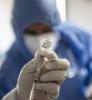 Upside-down Pfizer COVID vaccine vial