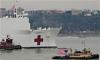 USNS Comfort, Navy hospital ship, in NYC
