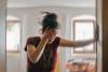 Woman with vertigo