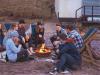 Young adult bonfire