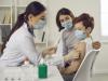 Young teen getting vaccinated