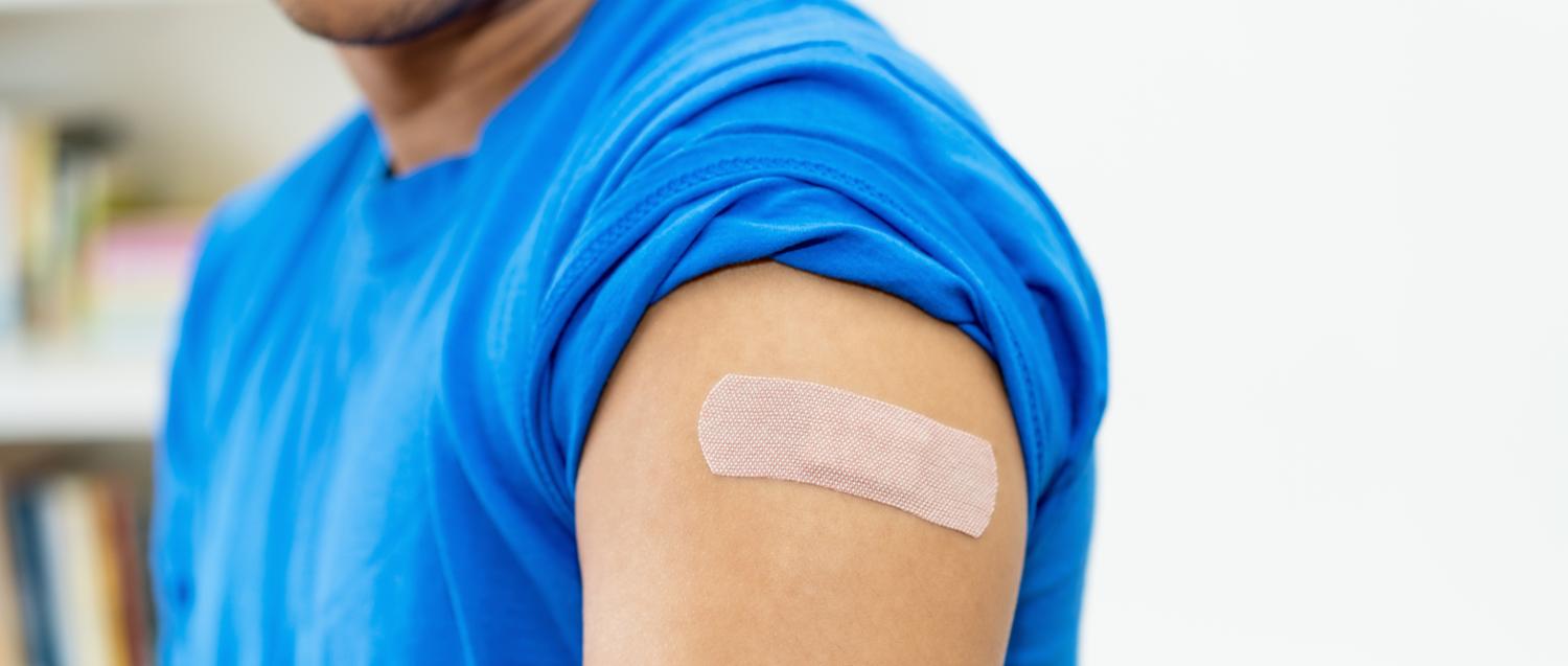 BandAid after vaccine injection